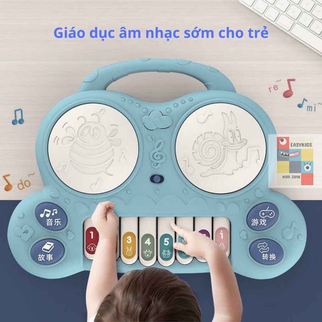 [Có sẵn] Đồ chơi đàn đôi piano đa chức năng giúp bé phát triển kĩ năng sáng tạo