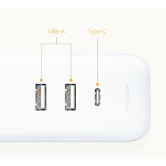 Ổ cắm điện kèm sạc nhanh Xiaomi 20W 2 USB-A  1 USB-C