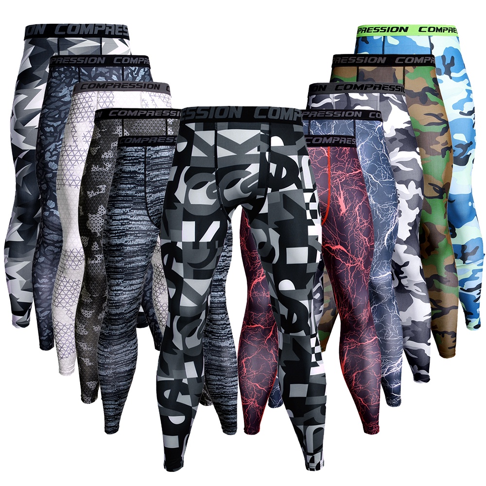 Quần legging thể thao thấm hút mồ hôi nhanh dành cho nam giới