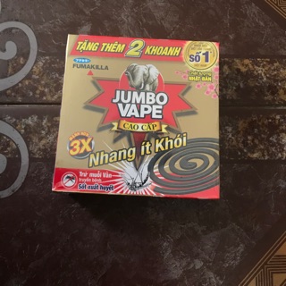 Nhang muỗi ít khói Jumbo Vape (12 khoanh)