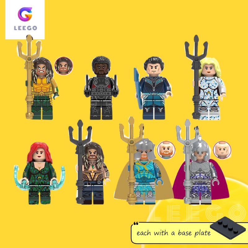 Mô Hình Đồ Chơi Lego Siêu Anh Hùng Aquaman Vulko Atlanna Mera Arthui Nereus ORM