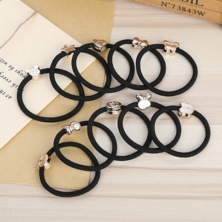 Black high elastic hair elastic band