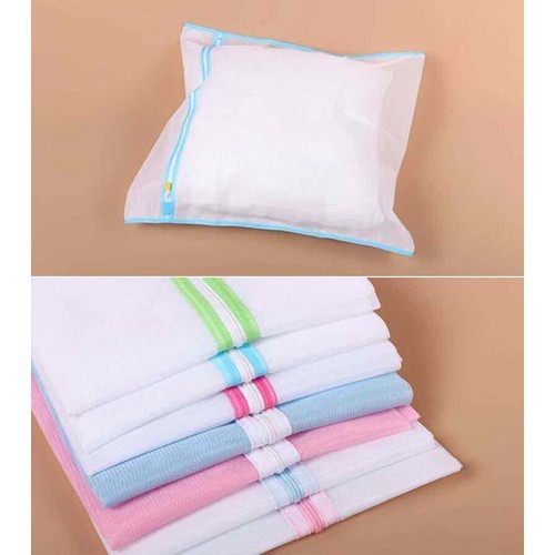 Túi lưới giặt đựng quần áo đồ lót trong máy giặt tiện dụng bảo vệ quần áo kt 50x60 cm