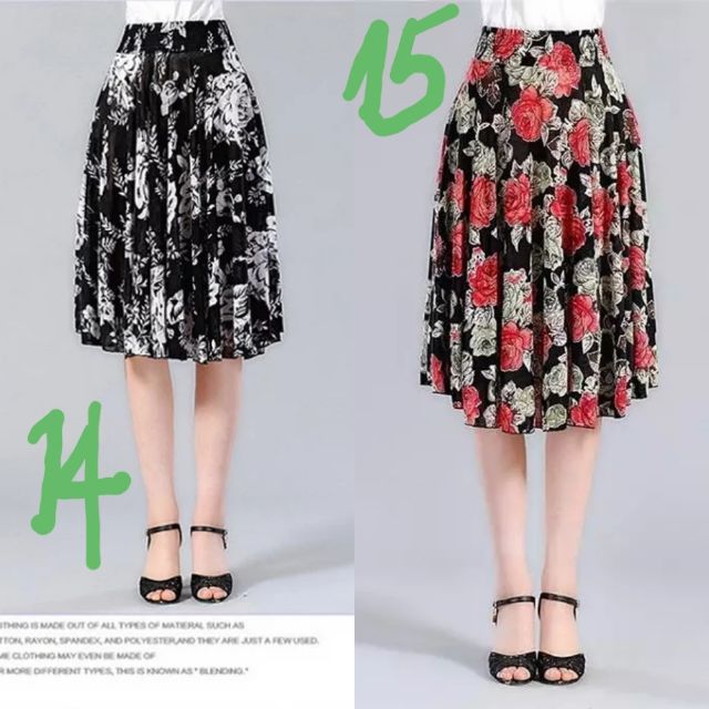 Chân váy xòe dài nhiều mẫu