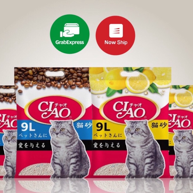 Cát vệ sinh cho mèo Ciao 9l nhật bản  - Siêu khử mùi, vón cục tốt