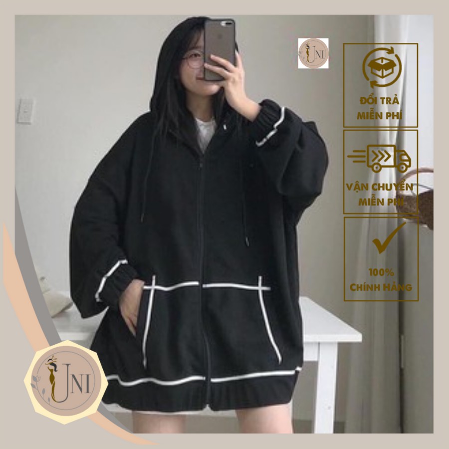 Áo Khoác Nỉ Viền Trắng 3 Màu Hot Trend Mã 462 UNI STORE