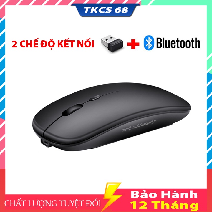 Chuột Không Dây Bluetooth Gaming Chơi Game Cực Đã Dùng Pin Sạc, Click Không Gây Tiếng Ồn Bảo Hành 12 Tháng