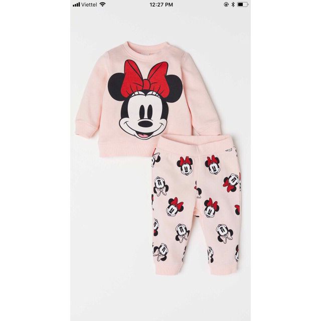 Sét Bộ mickey nỉ bông  cho bé gái