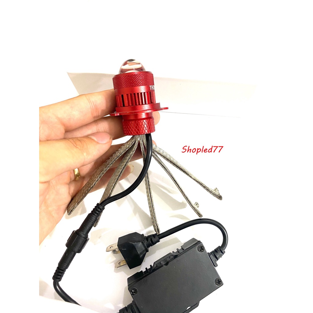 Đèn Pha Led Bi Cầu Mini Ruby Siêu Phẩm Gom 25W Sáng Chuyên Ô Tô Xe Máy