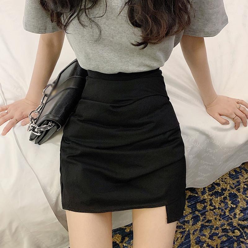 [Baywellfashion]High Waist A Word Bag Hip Female Summer Irregular Retro Skirt | BigBuy360 - bigbuy360.vn