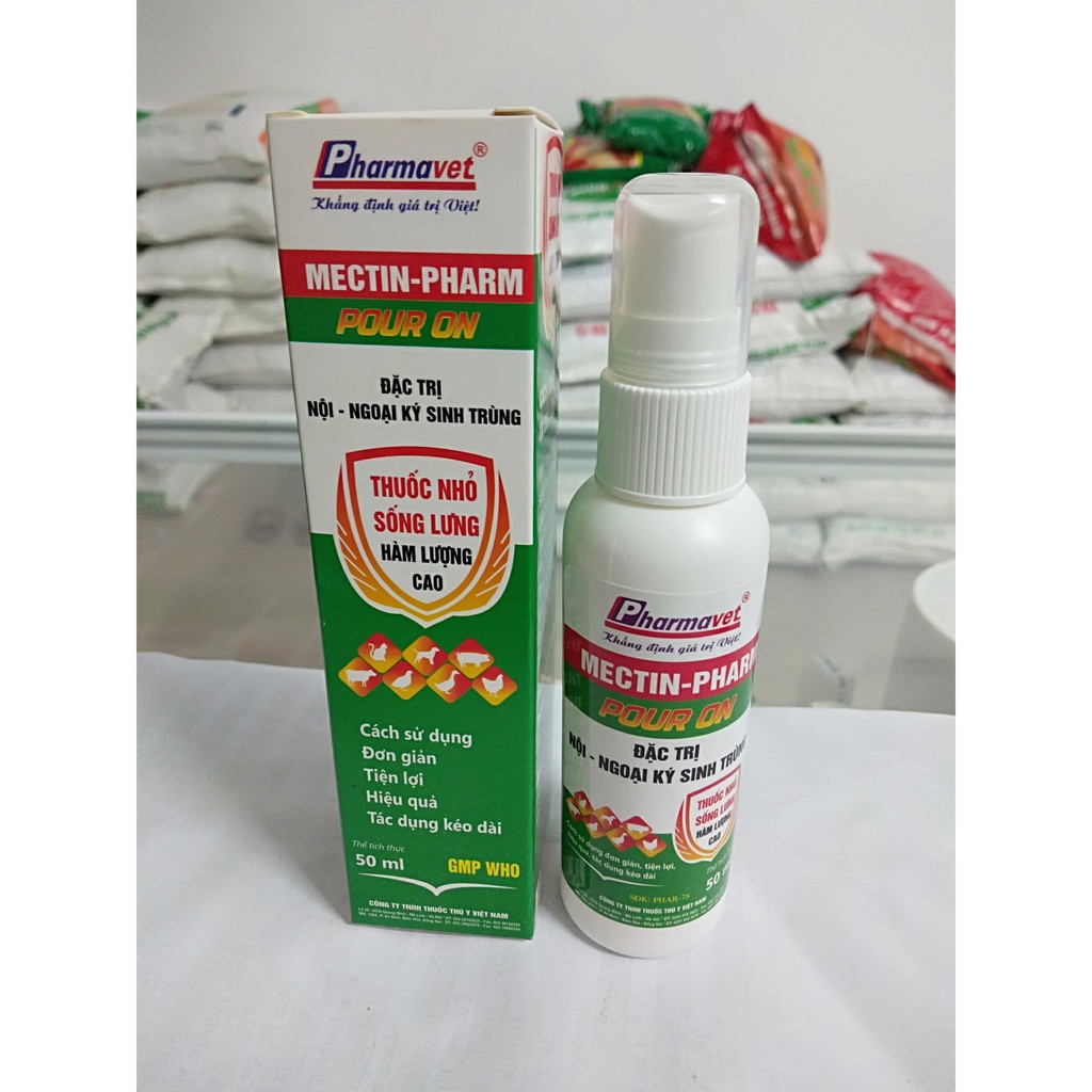 Thuốc nhỏ sống lưng (50ml) diệt ve,ghẻ,rận,mòng,bọ chét, giun