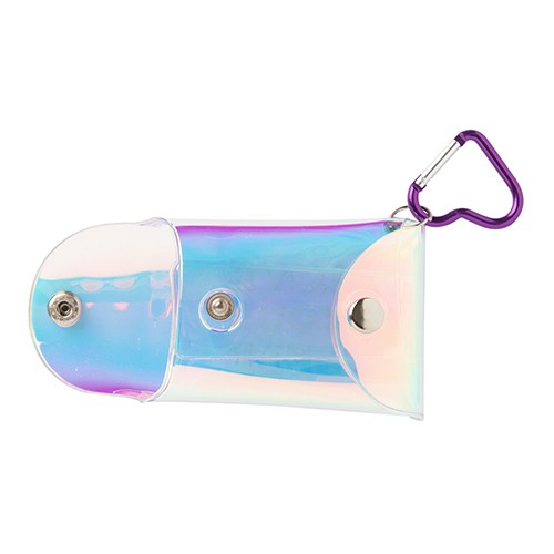 Ví Đựng Thẻ ARTBOX Hàn Quốc Màu Trong Suốt Ánh Màu Ba Chiều Có Kẹp Khóa Cài