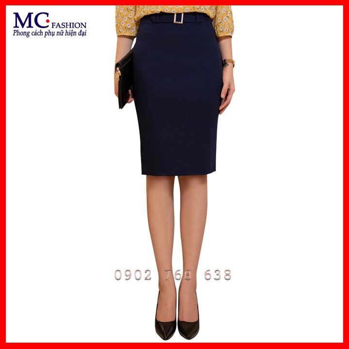 Chân Váy Bút Chì Đẹp, Dáng Ôm, Lưng Cao, Kiểu Chân Váy Nữ Công Sở, 2 Màu( Đen, Xanh Tím Than ) Mc Fashion Cv0439