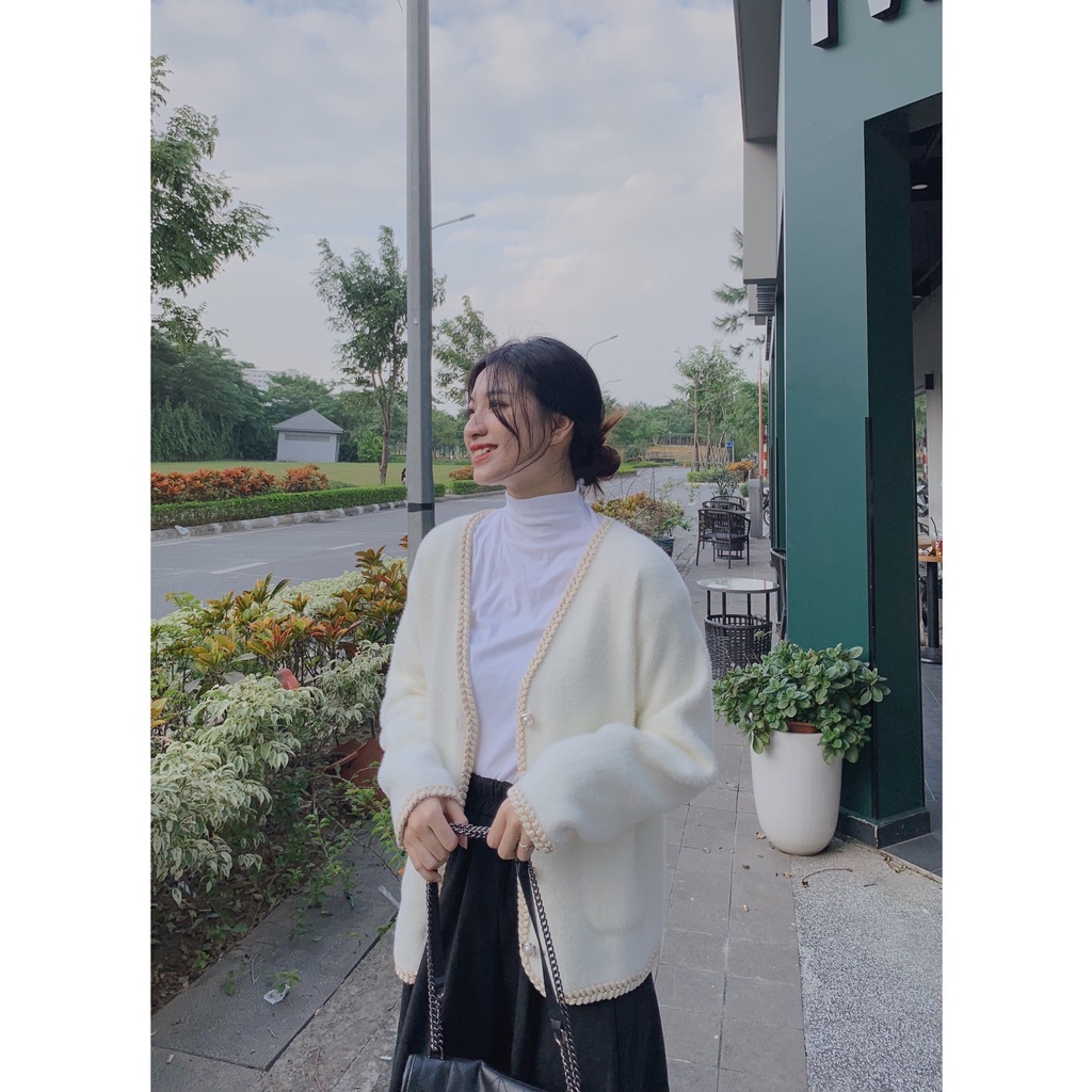 Áo khoác dạ lông viền đan cúc ngọc A1985 SUSTORE | BigBuy360 - bigbuy360.vn