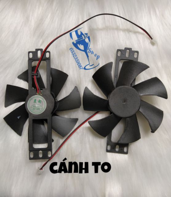Quạt bếp từ, bếp hồng ngoại 18v to - bé