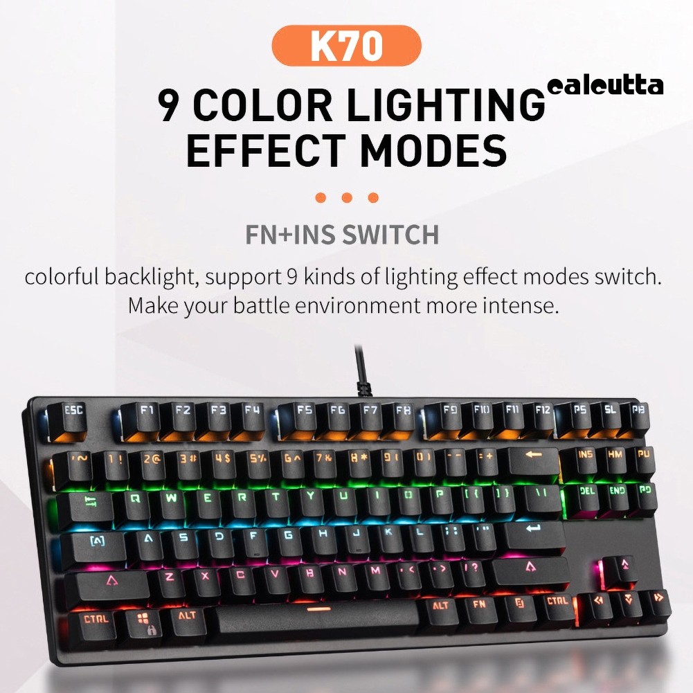 Bàn Phím Cơ Gaming K70 Có Đèn Led Cho Máy Tính