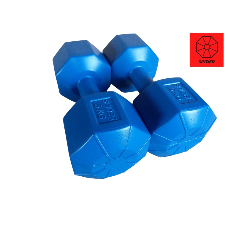 Bộ 2 tạ tay nhựa VN 5Kg bát giác