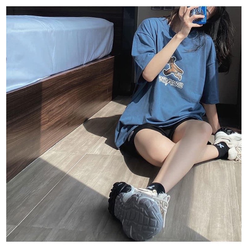 [Mã FAXANH245 giảm 10K đơn 50K] Set bộ áo phông quần đùi teddy xanh hottrend | BigBuy360 - bigbuy360.vn