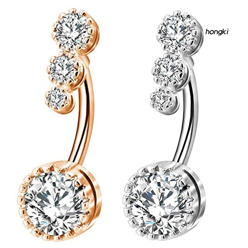 Khuyên rốn đính đá thời trang cho nữ