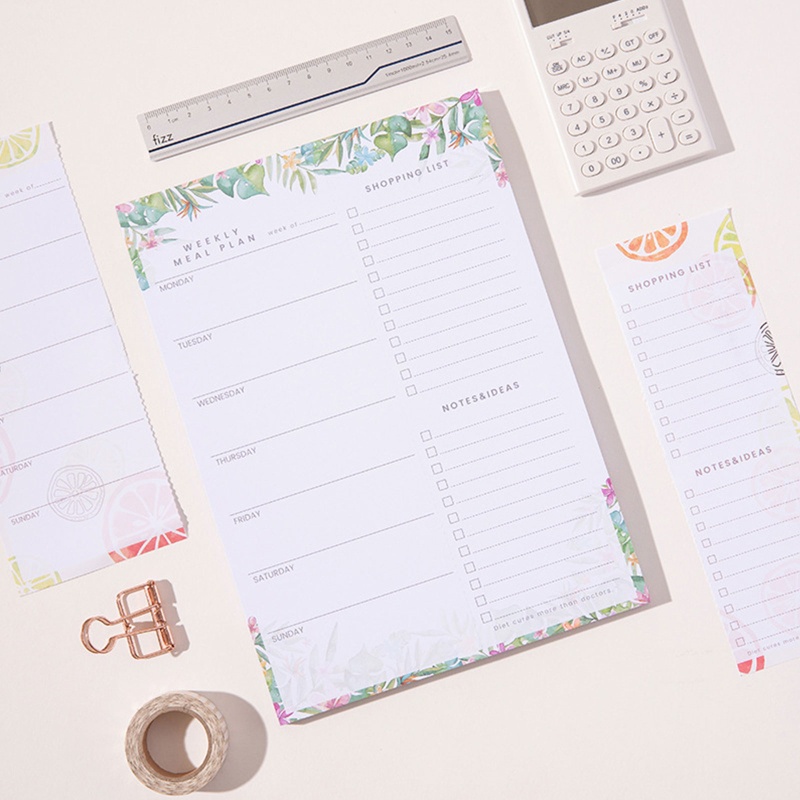 Set 52 Tờ Giấy Ghi Chú Từ Tính Bản Rộng Tiện Dụng