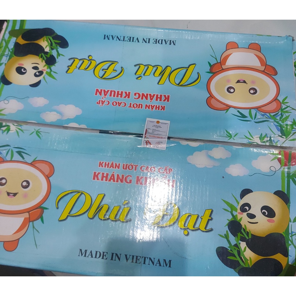 Combo 3 bịch khăn ướt Phú Đạt, 120 tờ/bịch, Hàng chính hãng, made in Việt Nam, Không màu, không mùi, không chất bảo quản