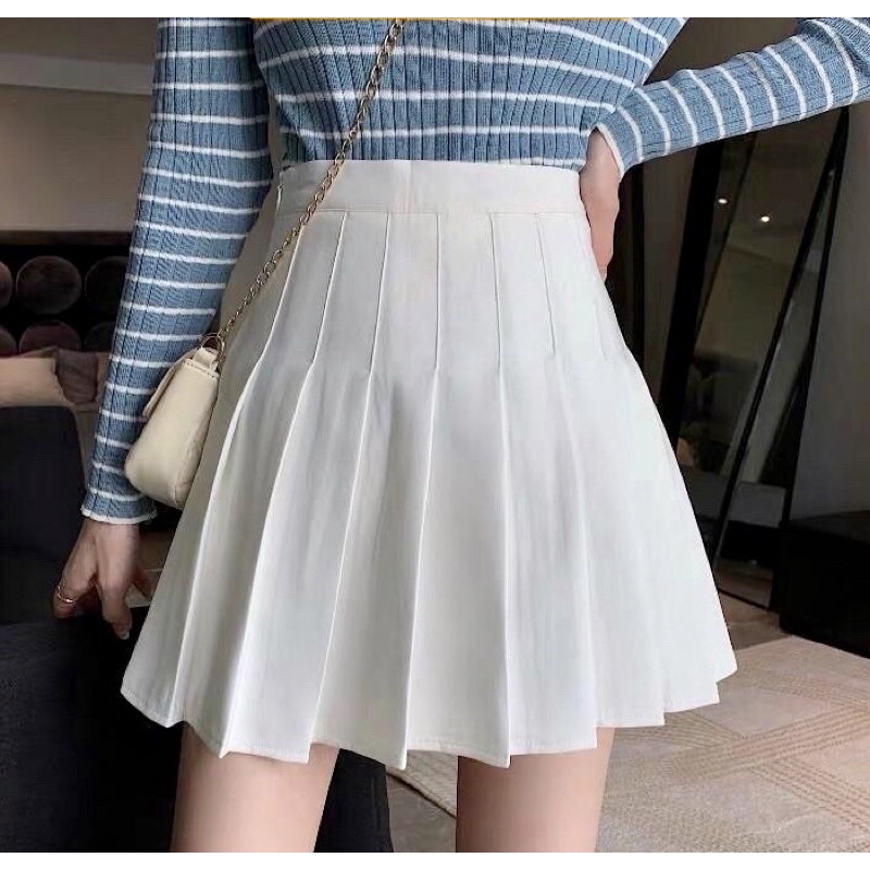 Chân váy xếp ly tennis dáng chữ A ,váy ngắn kiểu xoè Q16