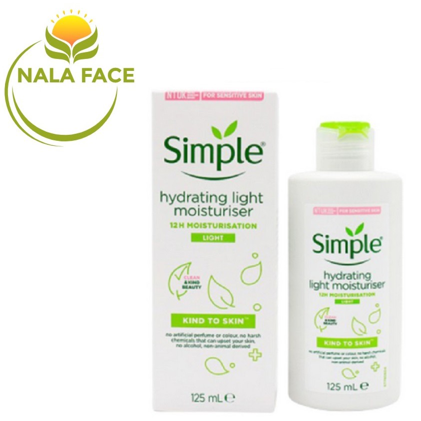 Kem dưỡng ẩm Simple Hydrating Light Moisturiser - Dưỡng ẩm Simple Kind To Skin 125ml