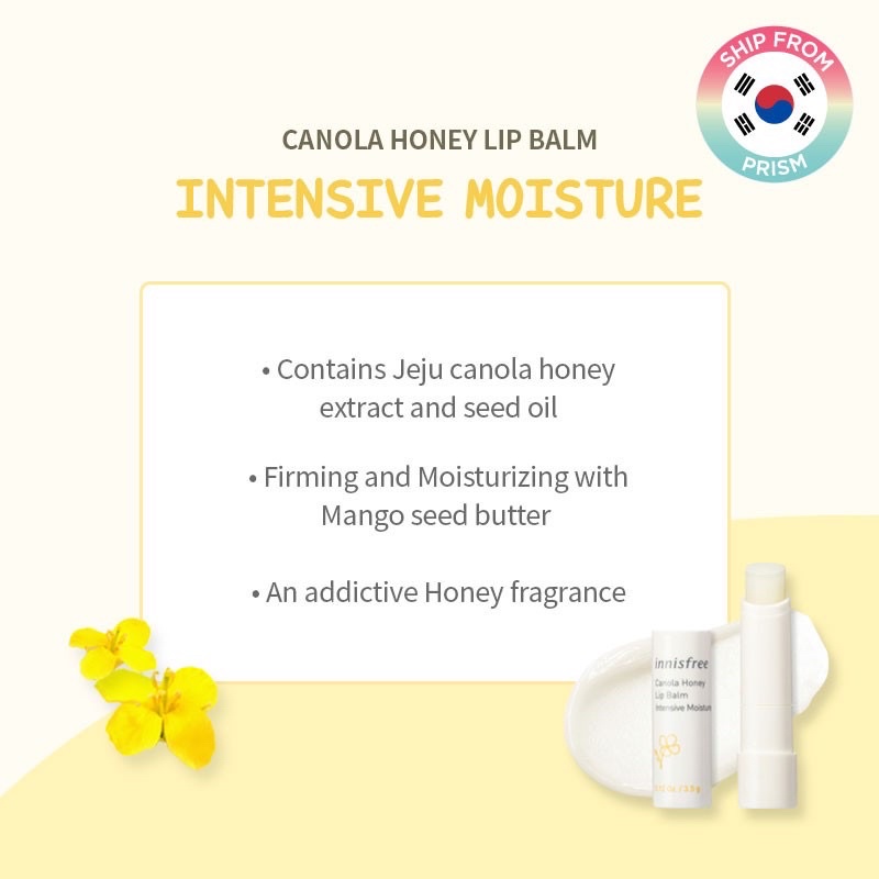 Son Dưỡng Môi Innisfree Canola Honey Lip Balm - 3.5g