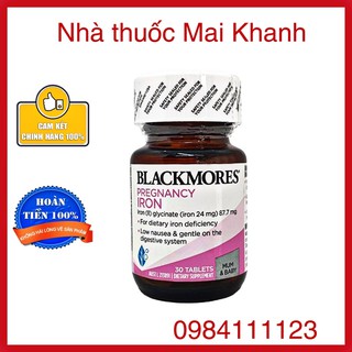Sắt bầu Blackmores ion 30 viên