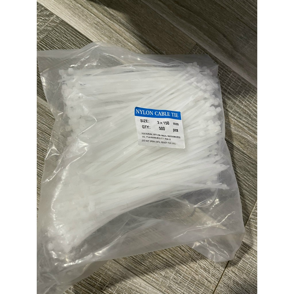 Sản phẩm gia đình làm: combo 10 1 túi dây rút 500 cái 3x15cm ( 200g)