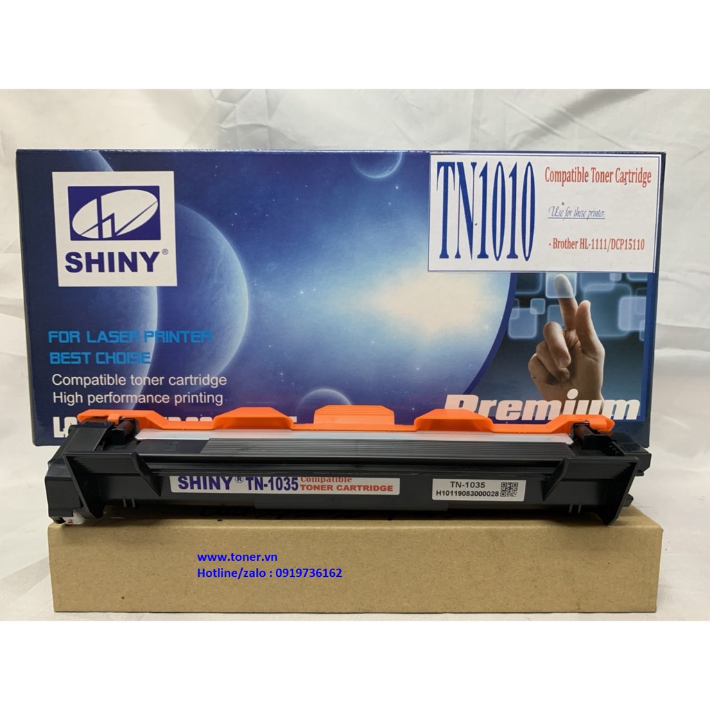 Hộp mực Brother TN1010/1020 dùng cho máy in Brother HL-1111/1201w/HL-1110/DCP 1511, MFC 1811,.. hiệu SHINY