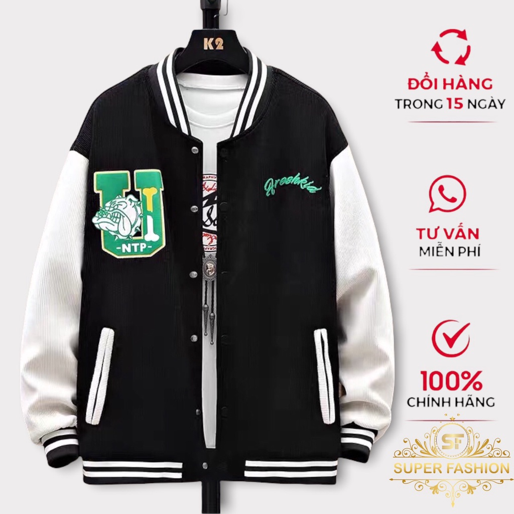 Áo Khoác Nỉ Bomber, Cardigan Form Rộng Chất Nỉ Ngoại Dày Dặn Unisex Hot Trend SUPER FASHION