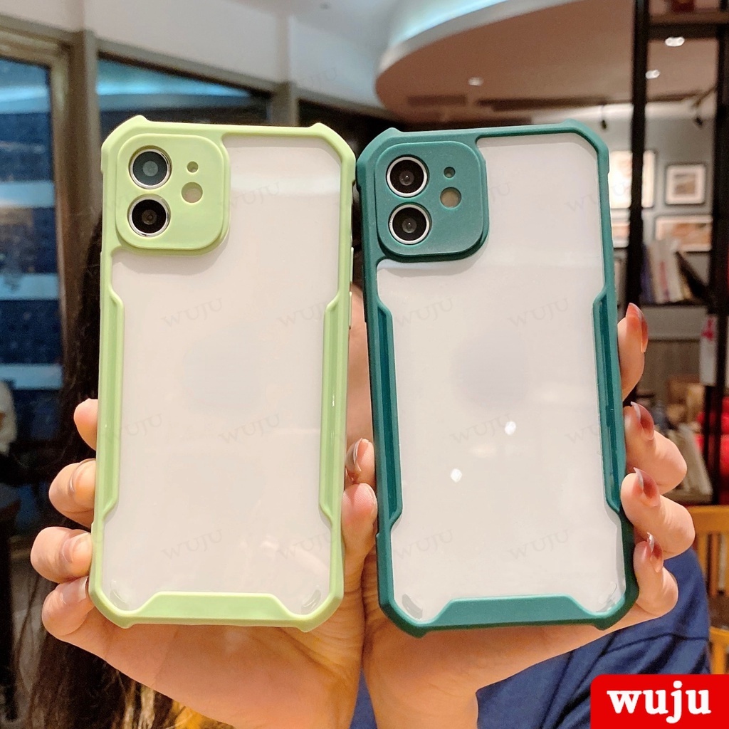 WUJU ốp lưng Thoại Silicon Mềm Trong Suốt Chống Sốc Tương thích Cho iPhone 11 12 13 14 Pro Max XR X XS 7 8 Plus