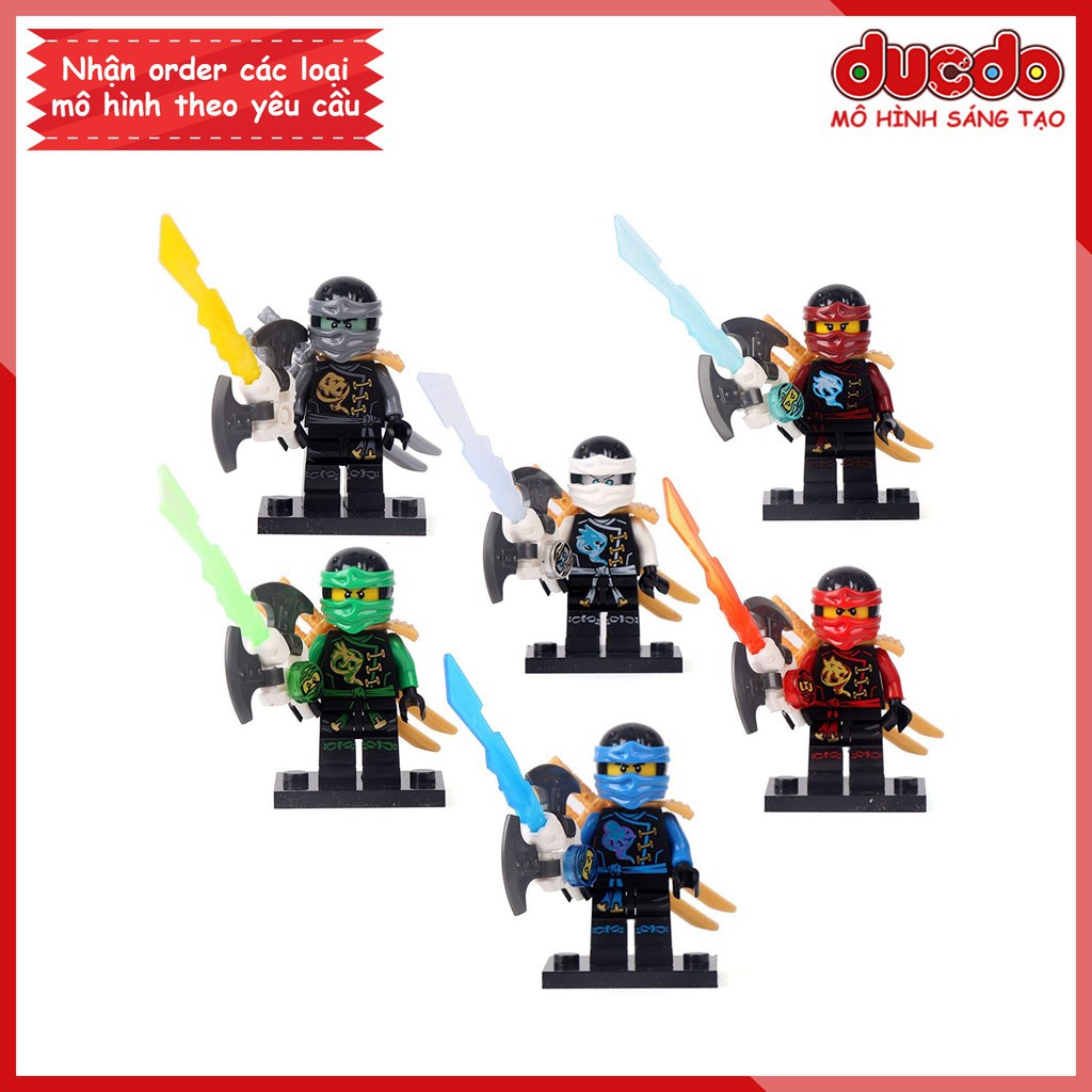 Minifigures các nhân vật Ninjago tuyệt đẹp - Đồ chơi Lắp ghép Xếp hình Mini Mô hình Ninja DECOOL 10023-10028