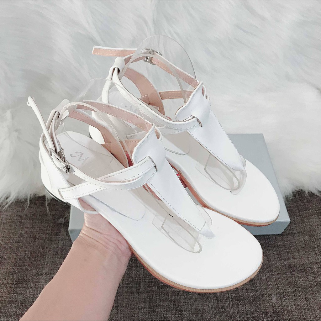 Giày sandal cao gót [GIẢ RẺ-BÁN CHẠY NHẤT] 3 cm, da mềm êm chân