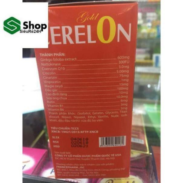 (Rẻ nhất) Viên uống Cerelon Giúp bổ sung dưỡng chất cho não hiệu quả viên uống hoạt huyết dưỡng não 100 viên