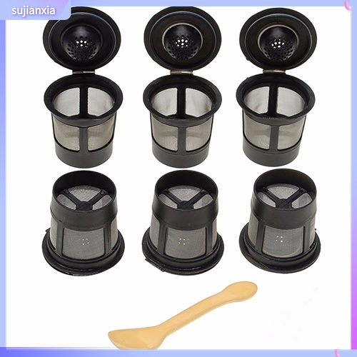 Set 6 Cốc Lọc Chuyên Dụng Dành Cho Máy Pha Cà Phê Keurig K-Cup Kèm Muỗng