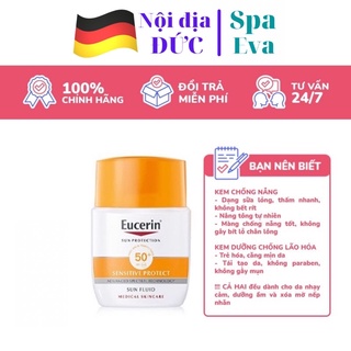 (NHẬP KHẨU ĐỨC) Kem chống nắng da nhạy cảm Eucerin Sensitive Protect Sun Fluid SPF 50+ 50ml