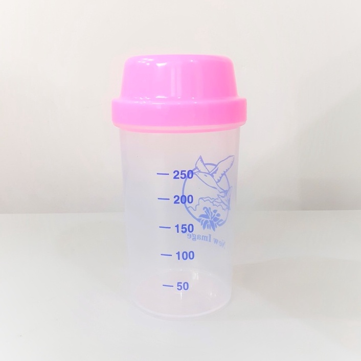 Bình lắc sữa non Alpha Lipid 250ml, Có vạch chia ml, Loại dày dặn, Nắp đậy kín