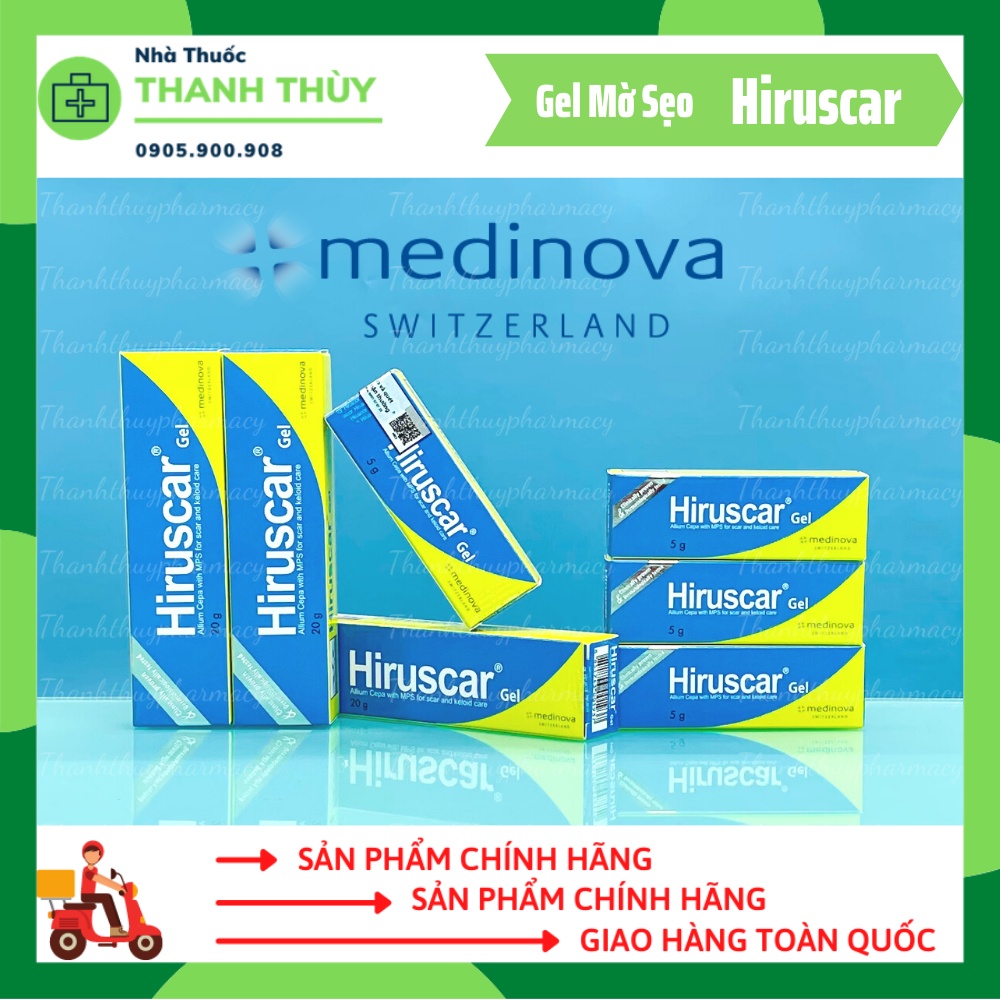 🅼🅰🅳🅴 🅸🅽 🆂🆆🅸🆃🆉🅴🆁🅻🅰🅽🅳 HIRUSCAR  Gel Cải Thiện Sẹo Vừa, Sẹo Lõm, Sẹo Thâm