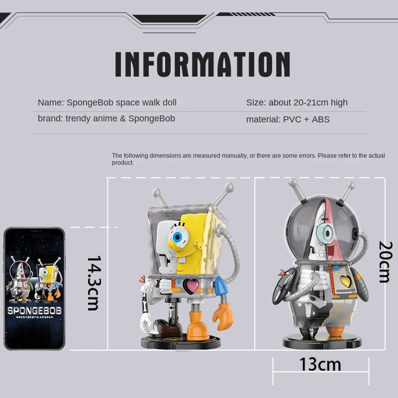 Đồ Chơi Lắp Ráp Mô Hình Nhân Vật Phim Hoạt Hình SpongeBob