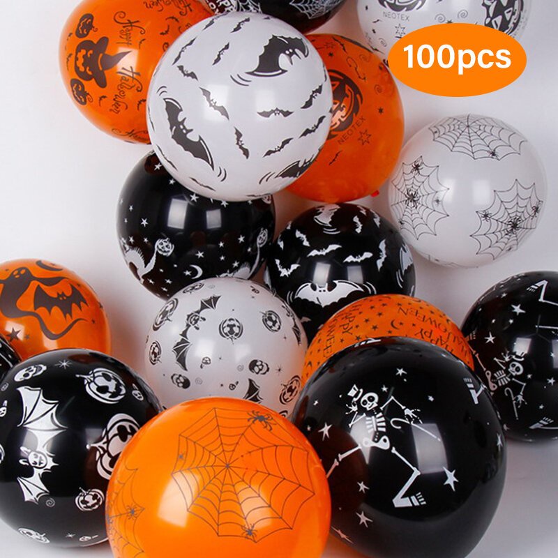 Bộ Bong Bóng Trang Trí Halloween Hình Ma Kinh Dị-Bong Bóng Trang Trí Sinh Nhật Noel Valentine Lễ Tết