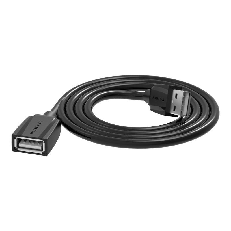 Cáp nối dài USB 2.0 lõi thuần đồng chống oxy hóa chính hãng Vention VAS-A44 màu Đen