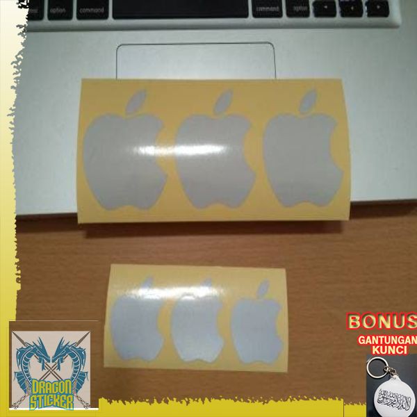 Miếng Dán Trang Trí Tường / Laptop Hình Logo Apple Unit 6cm