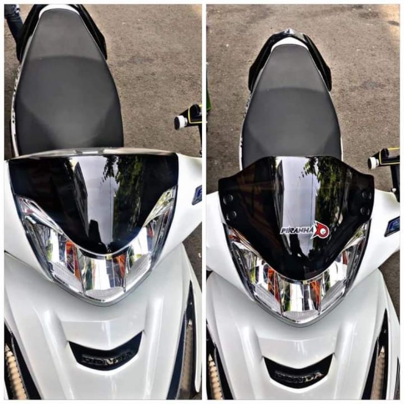 Kính chắn gió Fu 125 đèn Led