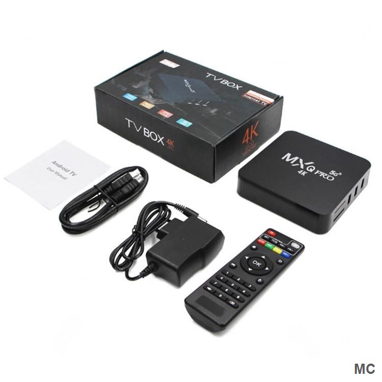 Đầu TV box MXQ Pro 4K Android 10.1 4K 8gb + 128gb HD s905w + i8 ChấT LượNg Cao KèM Phụ KiệN