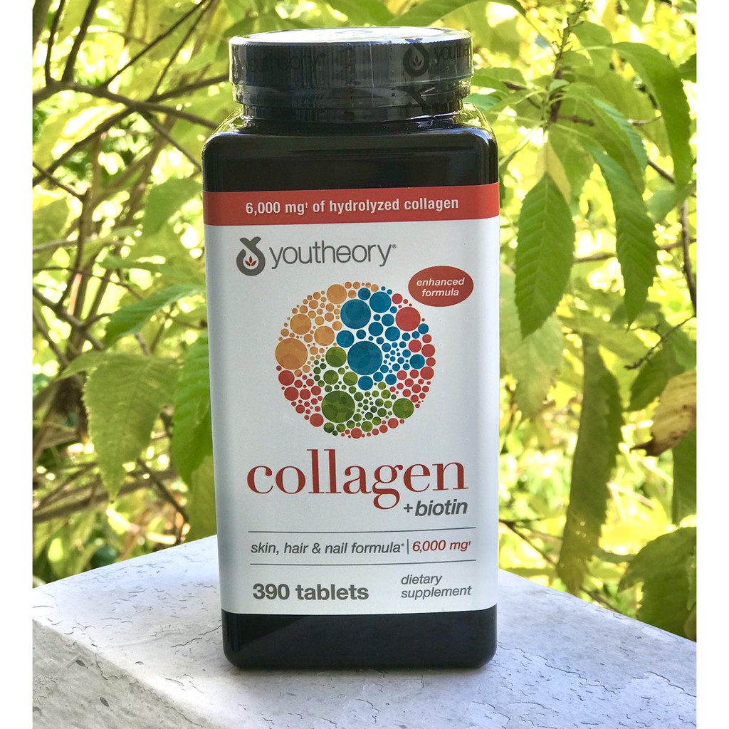 Collagen Youtheory Type 1 2 & 3 390 viên của Mỹ - Date mới