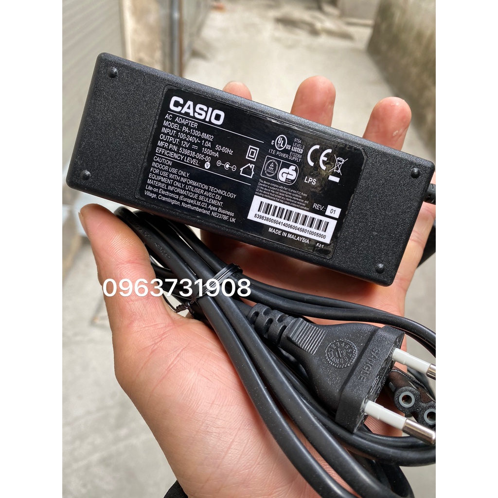 Bộ nguồn đàn casio CTK-731 chính hãng Casio bảo hành 12 tháng