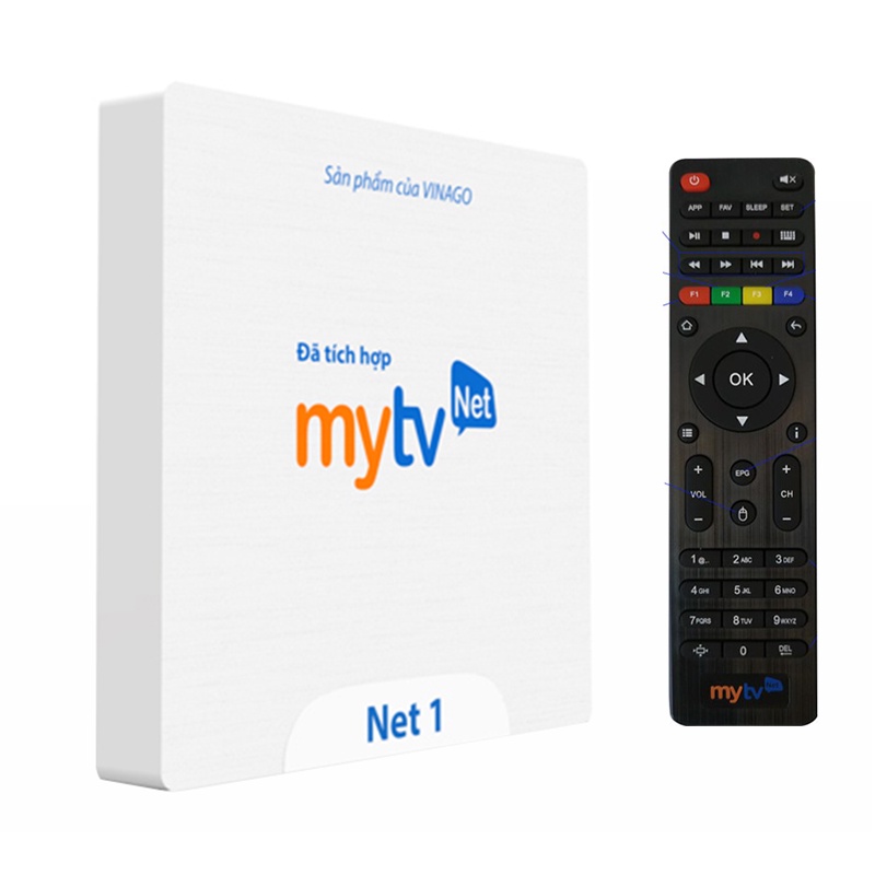 Tivi Box MyTV Net1 RAM 2GB, ROM 16GB Android 7.1.2 - Hàng chính hãng