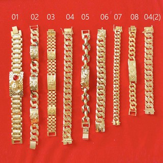 Vòng Tay Nam Mạ Vàng 24K, Thiết Kế Phong Cách Hàn Quốc Sang Trọng